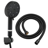 9-Setting Handheld Shower Head with Filtration | Chrome & Matte Black — view 2