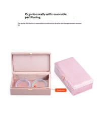 Velvet Bracelet Necklace And Jewelry Storage Box — view 11