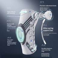 Upgraded Knob-Style Sports Knee Brace Outdoor Running Shock-Absorbing Adjustable Silicone Knee Protector — view 12