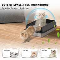 Stainless Steel Cat Litter Box | Non-Stick, Scratch Resistant, Odorless — view 5