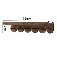 Wall-Mounted Shelf Solid Wood Coat Rack | Modern Home Storage — view 11