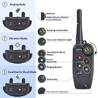 1km Remote Dog Training Collar | Waterproof PetSpy System — view 5
