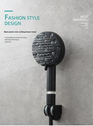 9-Setting Handheld Shower Head with Filtration | Chrome & Matte Black — view 16