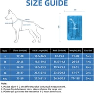 Dog Cooling Vest With Ice Packs | Reflective Harness Large Medium — view 4