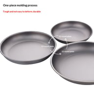 Pure Titanium Camping Dish | Lightweight Tableware for Outdoor Adventures — view 15