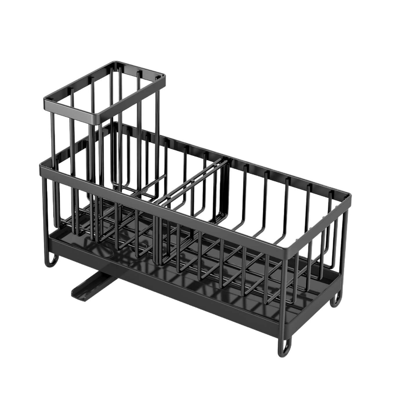 Kitchen Sink Caddy Rack Sponge Holder | Soap Dish Drain Storage