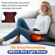 660nm Red Light Therapy Hip Wrap | USB Heating Massage Device — view 15