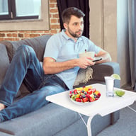 Foldable Tray Table with 6 Heights & 3 Angles | Adjustable Laptop Desk — view 5