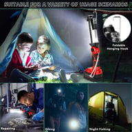 Cordless LED Work Light Milwaukee 18V Battery 2000LM Floodlight — view 7