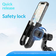 Universal Bicycle Motorcycle Phone Holder | Secure Handlebar Mount — view 6
