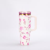 Portable Car Ice Tumbler With Straw Stainless Steel Insulated Cup — view 1