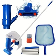 Pool Cleaning Tool with Bottom Brush & Suction Head | Captain Fam — view 2
