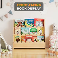 Solid Wood Children's Floor Picture Book Bookshelf | Home & Kitchen Storage — view 6