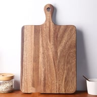 Household Acacia Wood Kitchen Cutting Board with Handle | Captain Fam — view 4