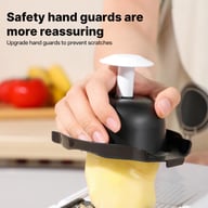 26 In 1 Vegetable Chopper With Container And Lid Manual Hand Veggie Chopper Food Processor For Onion Garlic Multifunctional Kitchen Dicer Chopper With Egg White Separator Hand Guard Black And White — view 10