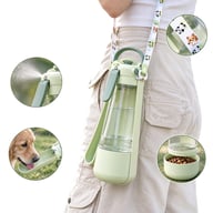3-in-1 Dog Water Bottle with Mist Sprayer & Food Storage | Pet Travel Dispenser — view 5