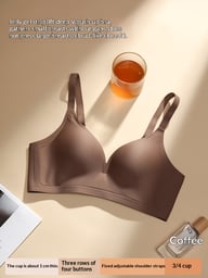Thin Cup Push-Up Wireless Bra with Side Boob Control | Canada — view 7