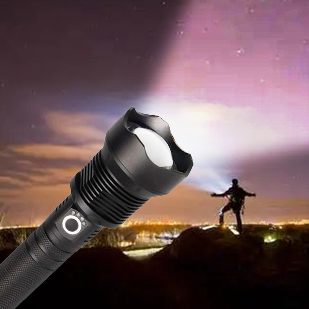 9900000LM LED Flashlight Rechargeable Zoom Torch | Super Bright