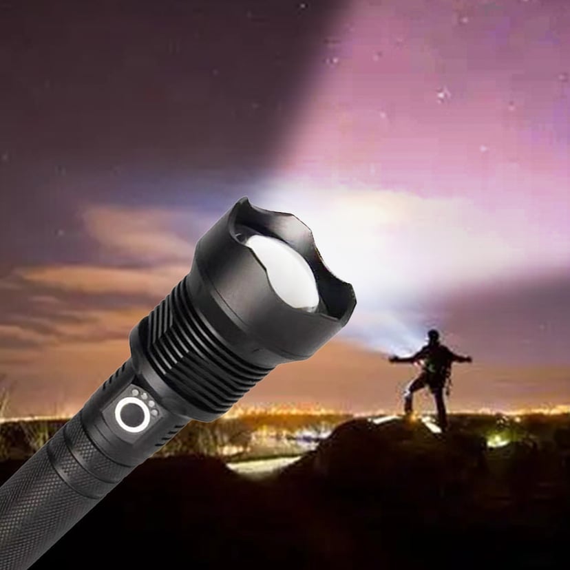 9900000LM LED Flashlight Rechargeable Zoom Torch | Super Bright