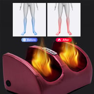 Circulation improvement illustration showing foot massager benefits
