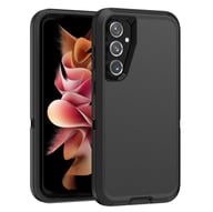 Durable matte black protective case designed for foldable smartphones, dirt and yellowing resistant