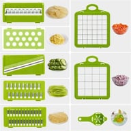 16-in-1 Vegetable Chopper Mandolin Slicer | Food Dicer Peeler Cutter — view 6