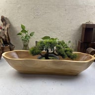 European-Style Wooden Boat-Shaped Fruit Tray | Solid Wood Serving Bowl — view 16