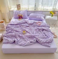 Summer Cooling Quilt Double-Size | Lightweight Breathable Bedding — view 8