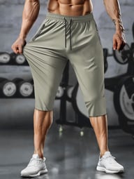 Men's Quick-Drying Capri Running Pants | Breathable Fitness — view 12