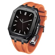 Stainless Steel Smartwatch Case with Fluororubber Band | Luxury Sports Watch — view 8