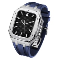 Stainless Steel Smartwatch Case with Fluororubber Band | Luxury Sports Watch — view 15