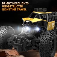 All-terrain Electric Toy Car, Alloy Car, 1-20 Scale Model Car, 2.4GHz R Or C Off-road Car, High-speed Car, With Headlights And Shock Absorption, Birthday Gifts For Kids Over 3 Years Old-yellow — view 4