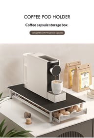 Coffee Capsule Box Countertop Drawer-Style Coffee Rack | Home & Kitchen — view 8