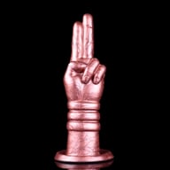 Hand-Shaped Silicone Insertable Toy | Premium Rose Gold Design — view 14