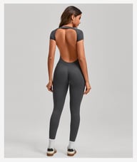 Women's Fashion Solid Color Quick-drying Yoga Bodysuit — view 13