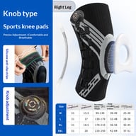 Upgraded Knob-Style Sports Knee Brace Outdoor Running Shock-Absorbing Adjustable Silicone Knee Protector — view 17