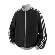 Striped Stand-Neck Preppy Retro Casual Sports Jacket | CA$79.99 — view 6