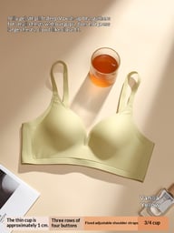 Thin Cup Push-Up Wireless Bra with Side Boob Control | Canada — view 5