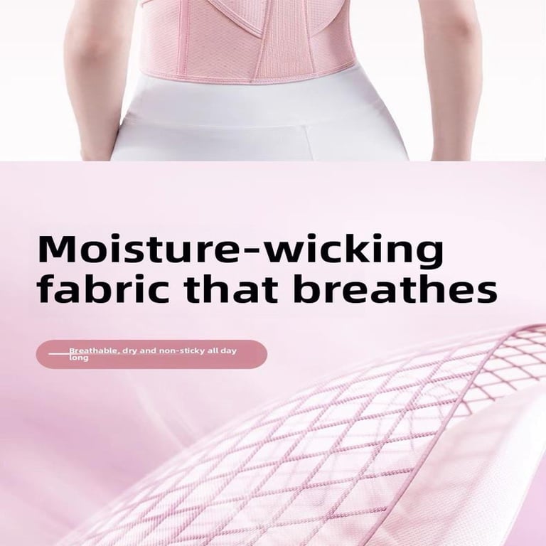 Close-up of adjustable straps and waist belt on XXXL posture corrector, proper fit demonstration