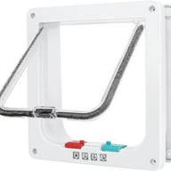 XL Pet Door 4 Way Locking | White Frame Dog Cat Flap Canada — view 16