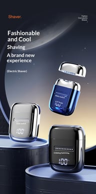 LED Digital Display Portable Mini Electric Shaver | Fast-Charging — view 6