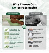Foldable Ice Pack Facial Care Beauty Ice Bath Basin With Ice Trays — view 7
