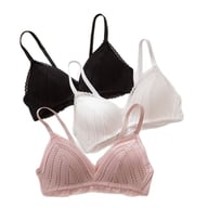Wireless Bust-Enhancing Push-Up Lace Bra | Adjustable Comfort — view 5