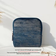 Velvet Cosmetic Bag with Tassel | Zippered Travel Pouch Canada — view 9