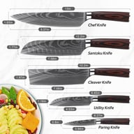 Stainless Steel Kitchen Knives Suit — view 5