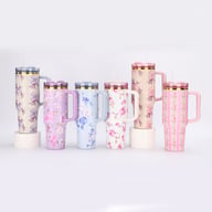Portable Car Ice Tumbler With Straw Stainless Steel Insulated Cup — view 9
