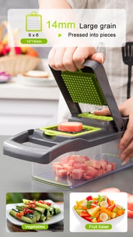 15-In-1 Vegetable Fruit Chopper Cutter for Home & Kitchen | Food Dicer Slicer — view 15
