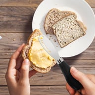Ceramic Butter Dish with Wooden Lid & Butter Knife | 250g — view 1