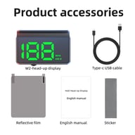 W2 Universal HUD Head-Up Display Car GPS Speedometer | Safe Driving — view 5