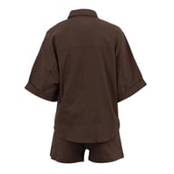 Women's Fashionable Casual Shirt Set | Oversized Linen Blend Home & Kitchen — view 10